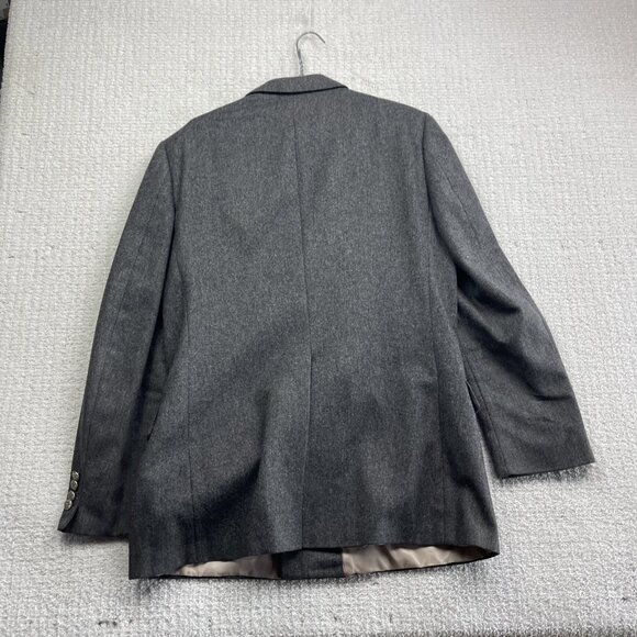Pierre Balmain Gray Wool Double Breasted Sport Coat Blazer Men’s Sz 40R Classic - Picture 15 of 16